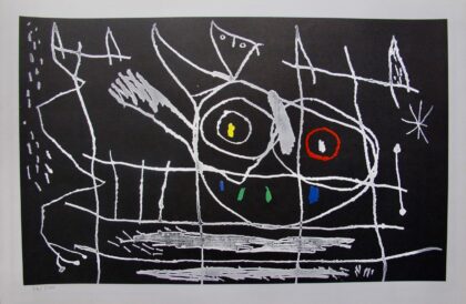 Joan Miro Couple d'Oiseaux III 1972 Limited Edition Lithograph Art