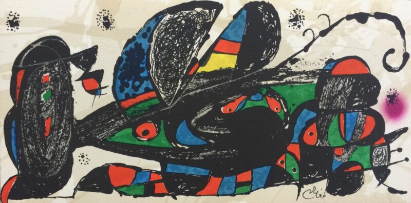 Joan Miro ESCULTOR IRAN 1974 Plate Signed Lithograph