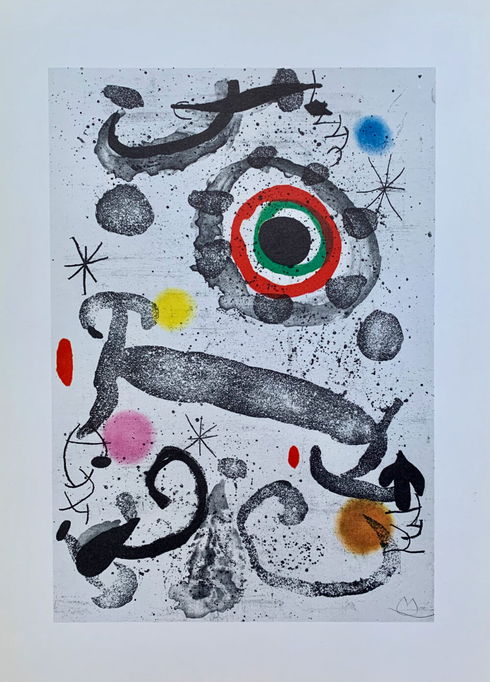 Joan Miro L'Astre du Marecage Facsimile Signed 1982 Offset Lithograph
