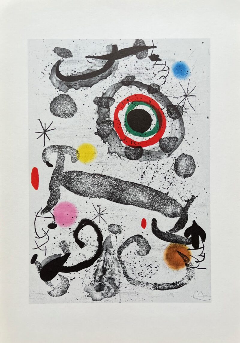 Joan Miro L'Astre du Marecage Facsimile Signed 1982 Offset Lithograph