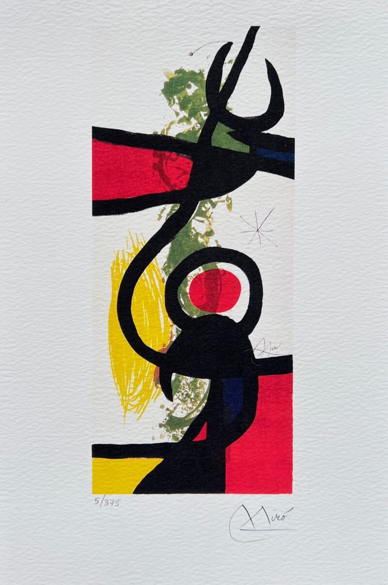 Joan Miro LES GRANDES Facsimile Signed Limited Edition Giclee Art 12 x 8