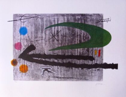 Joan Miro TOWARD THE LEFT Facsimile Signed Limited Edition Lithograph