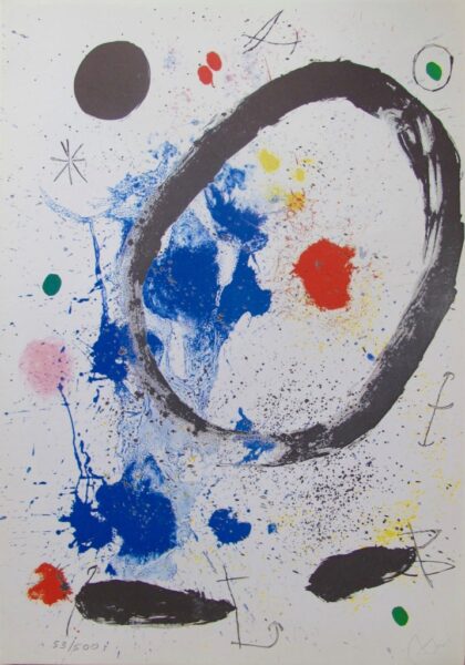 Joan Miro TWILIGHT'S RING Facsimile Signed Limited Edition Lithograph