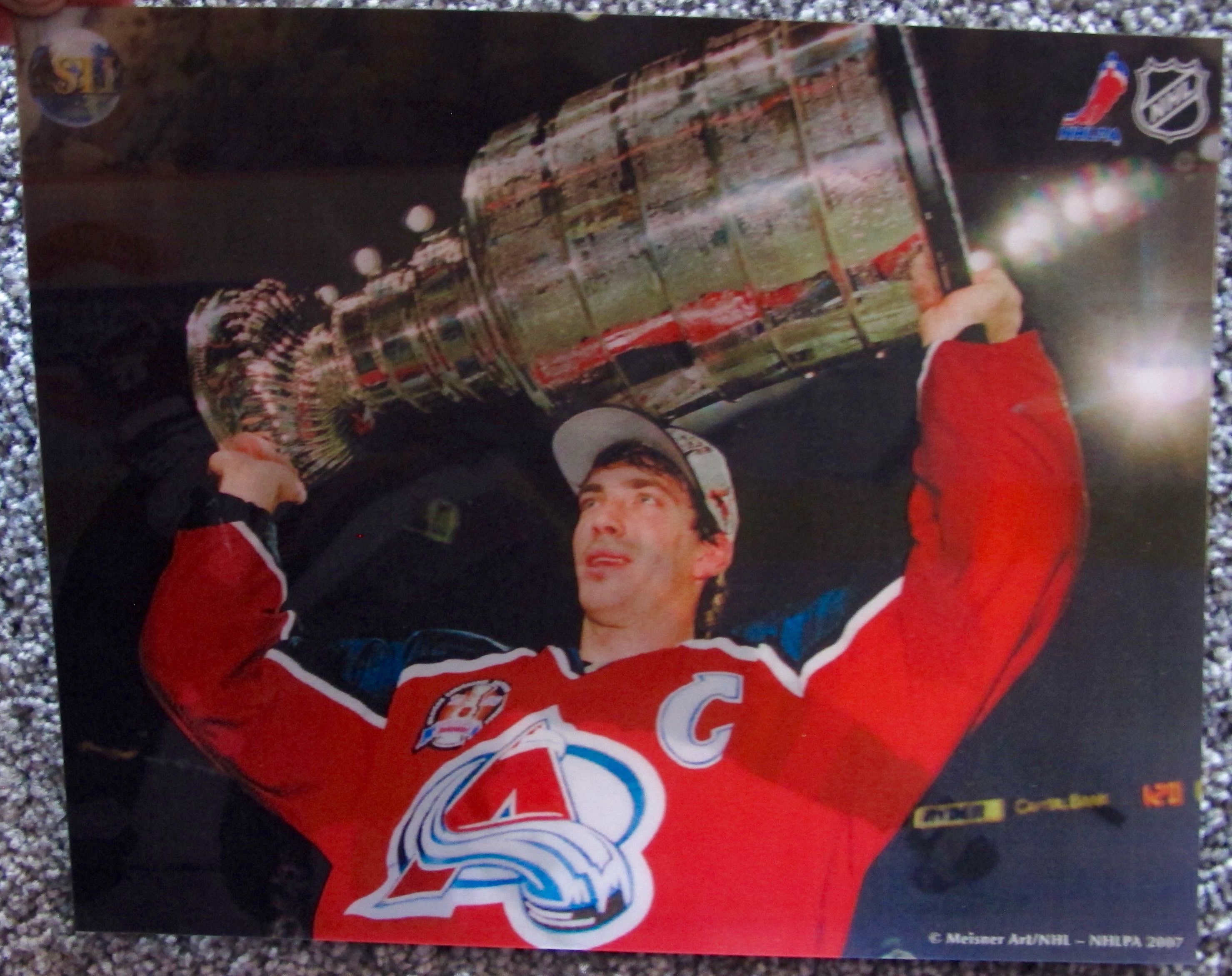 JOE SAKIC COLORADO AVALANCHE STANLEY CUP 3-D HOLOGRAPHIC ...