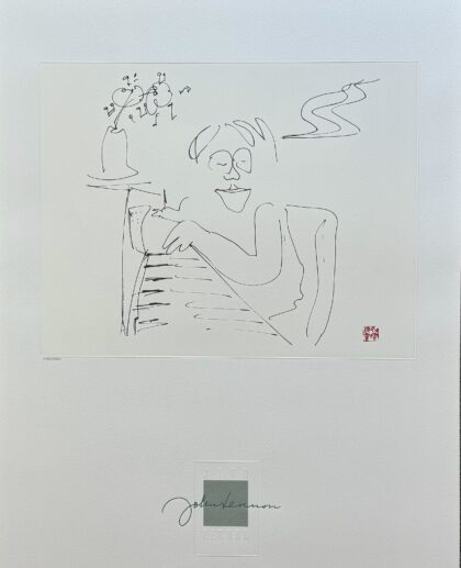 John Lennon BABY GRAND Facsimile Signed Limited Edition Lithograph 36 x 24