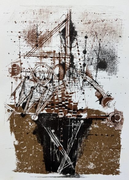 Johnny Friedlaender LES OIXEAUX 1973 Original Lithograph XXieme Siecle in Paris