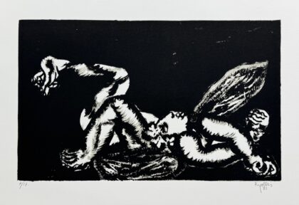 Juan Garcia Ripolles FALLEN ANGEL Hand Signed Limited Edition Lithograph