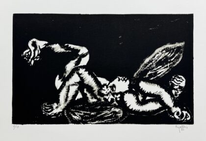 Juan Garcia Ripolles FALLEN ANGEL Hand Signed Limited Edition Lithograph