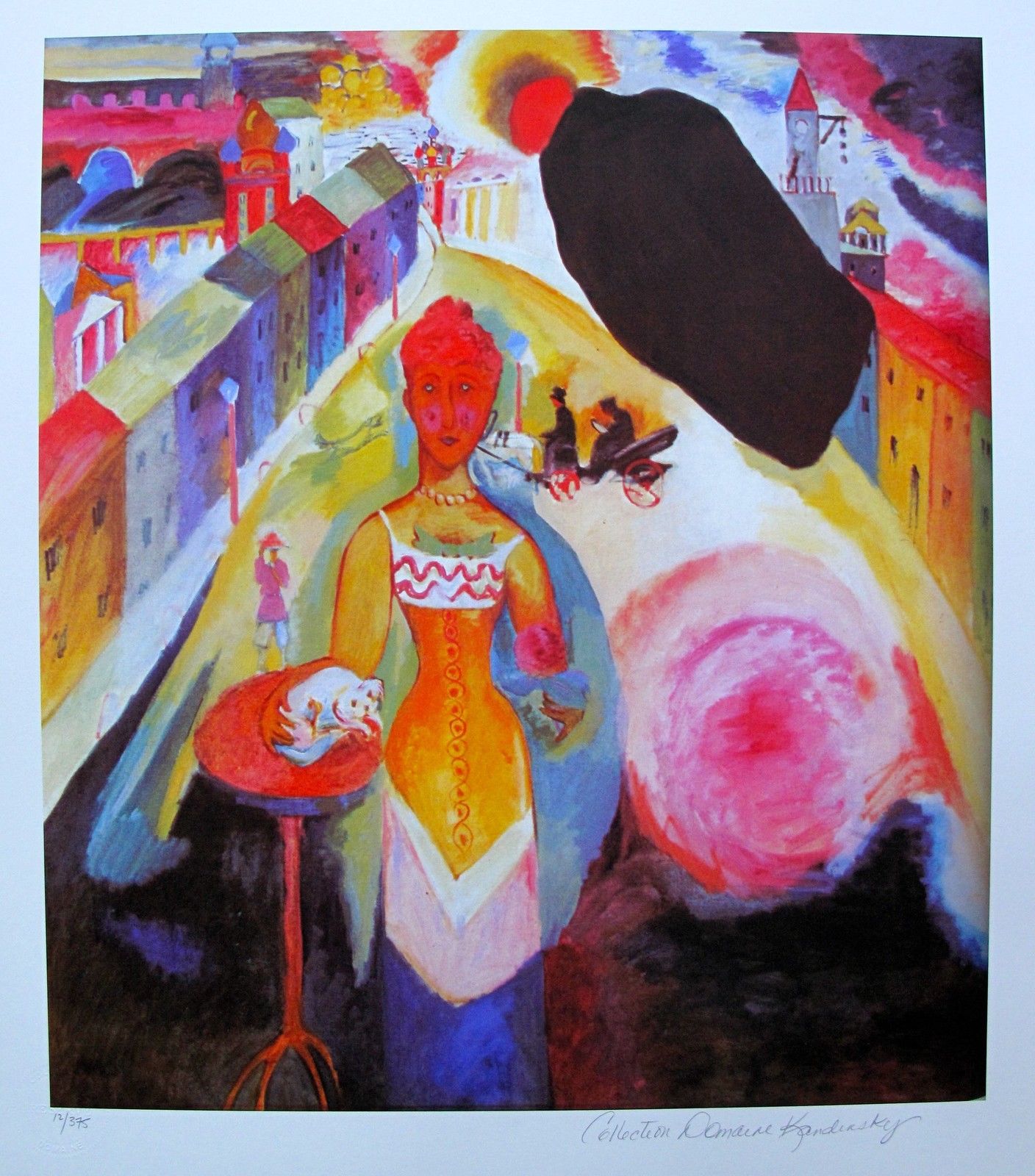 Wassily Kandinsky LADY IN MOSCOW Estate Signed Limited Edition Giclee