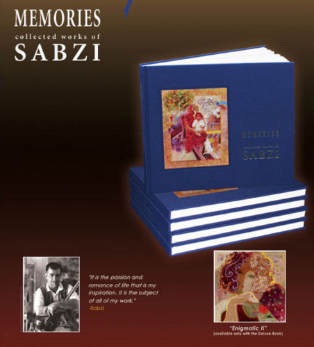 Sabzi Hand Signed Deluxe Art Book Memories with Limited Edition Giclee "Egnimatic II'