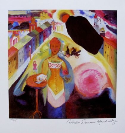 Wassily Kandinsky LADY IN MOSCOW Estate Signed Limited Edition Small Giclee