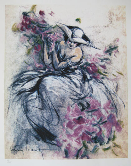 Louis Icart LAVENDER LADY Limited Edition Giclee