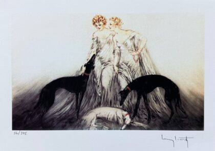 LOUIS ICART Coursing III Facsimile Signed Limited Edition Giclee Art 10 x 14