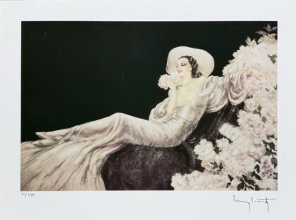 LOUIS ICART Parfum De Fleurs Facsimile Signed Limited Edition Giclee Art 10 x 14
