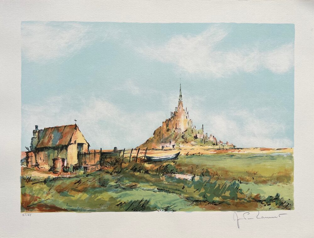 Jean Pierre Laurent SAN MICHEL Hand Signed Limited Edition Lithograph