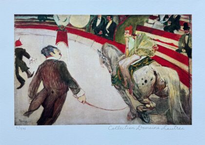 Henri Toulouse Lautrec LE CIRQUE FERNANDO Estate Signed Small Giclee 10" x 14"