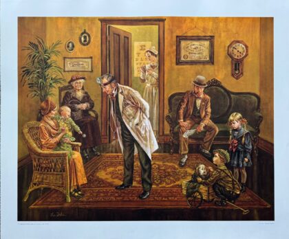 Lee Dubin DOCTORS OFFICE Hand Signed Limited Edition Lithograph