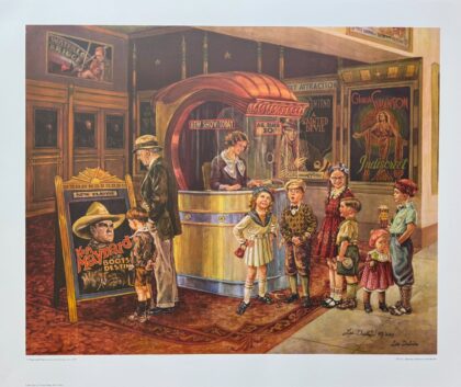 Lee Dubin SATURDAY AFTERNOON MATINEE Hand Signed Limited Edition Lithograph