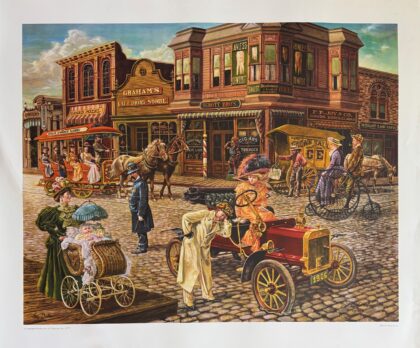 Lee Dubin MAIN STREET Hand Signed Limited Edition Lithograph