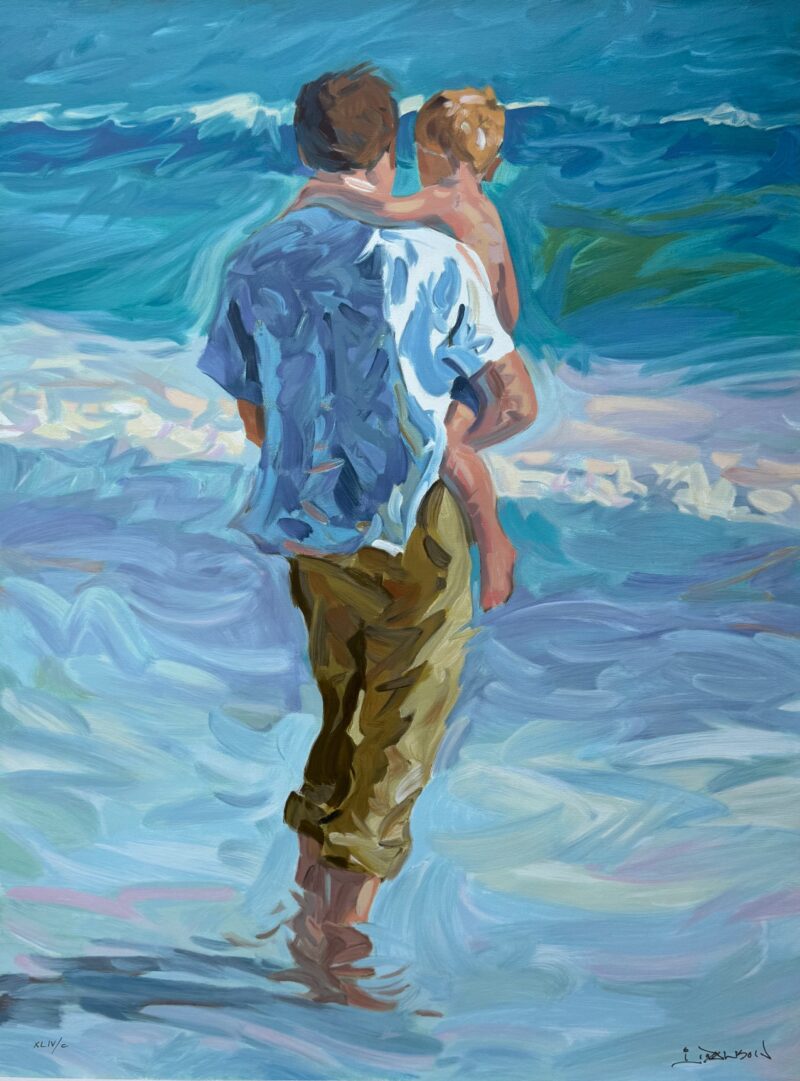 Lindsay Dawson FATHER'S LOVE Hand Signed Ltd Edition Canvas Serigraph 31 x 23