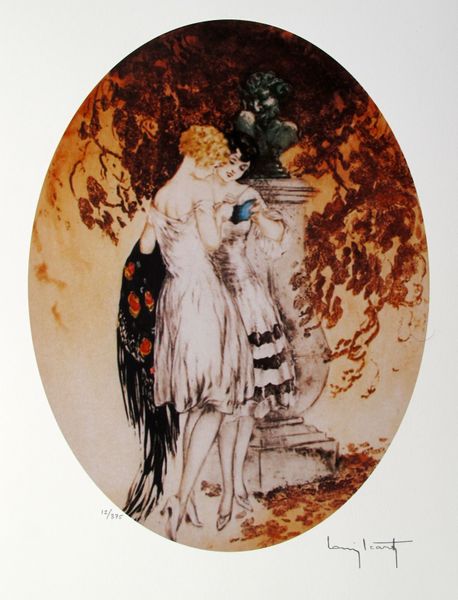 Louis Icart LOOK Facsimile Signed Limited Edition Giclee Small