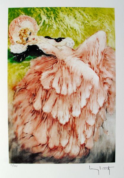 Louis Icart DREAMING Facsimile Signed Limited Edition Giclee Small