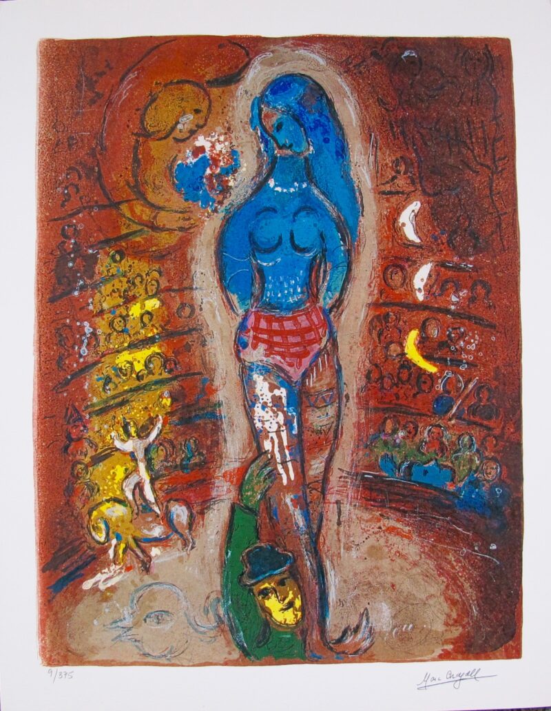 Marc Chagall CIRCUS I Limited Edition Facsimile Signed Small Giclee