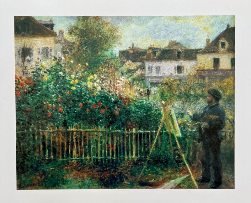 Pierre Auguste Renoir MONET PAINTING Plate Signed Lithograph