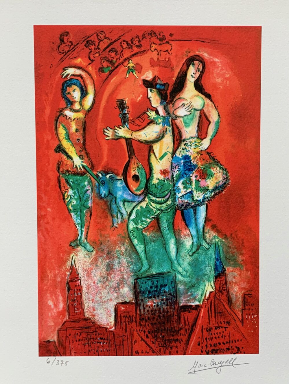 Marc Chagall CARMEN Limited Edition Facsimile Signed Giclee