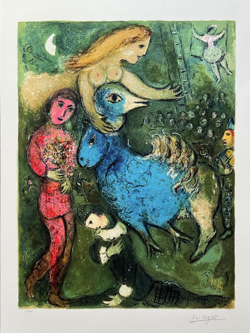 Marc Chagall CIRCUS FRONTISPIECE Limited Edition Facsimile Signed Small Giclee