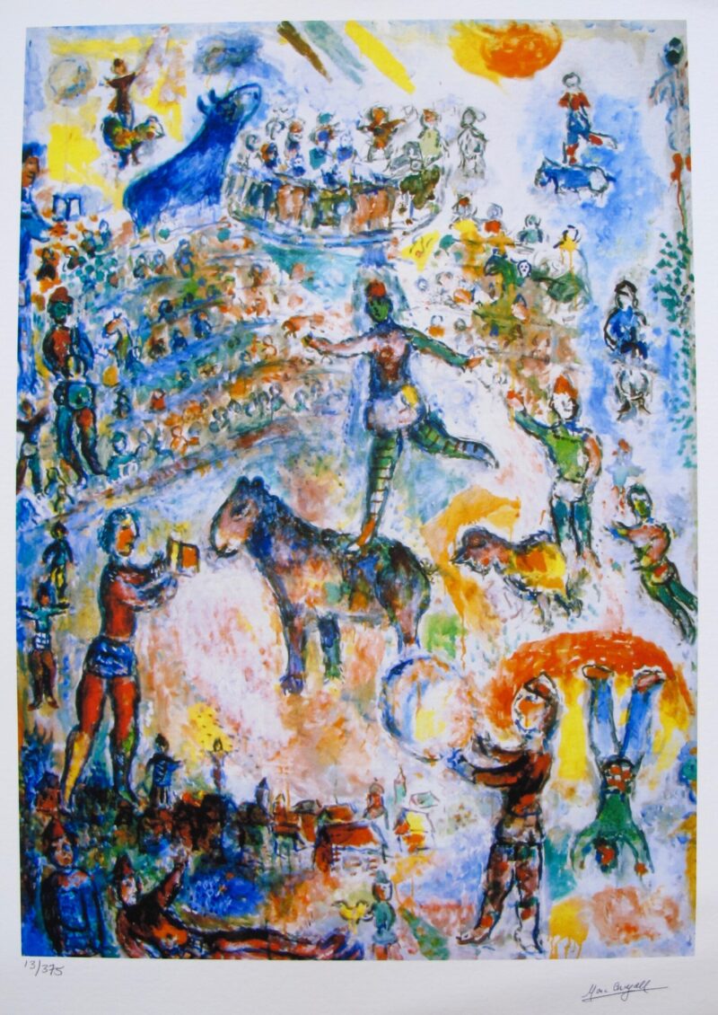 Marc Chagall CIRCUS GRAND Limited Edition Facsimile Signed Small Giclee