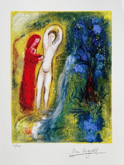 Marc Chagall DAPHNIS & CHLOE Facsimile Signed Limited Edition Giclee Art 15x11