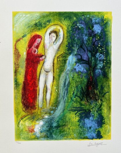 Marc Chagall DAPHNIS & CHLOE Limited Edition Signed Giclee Art 34" x 22"