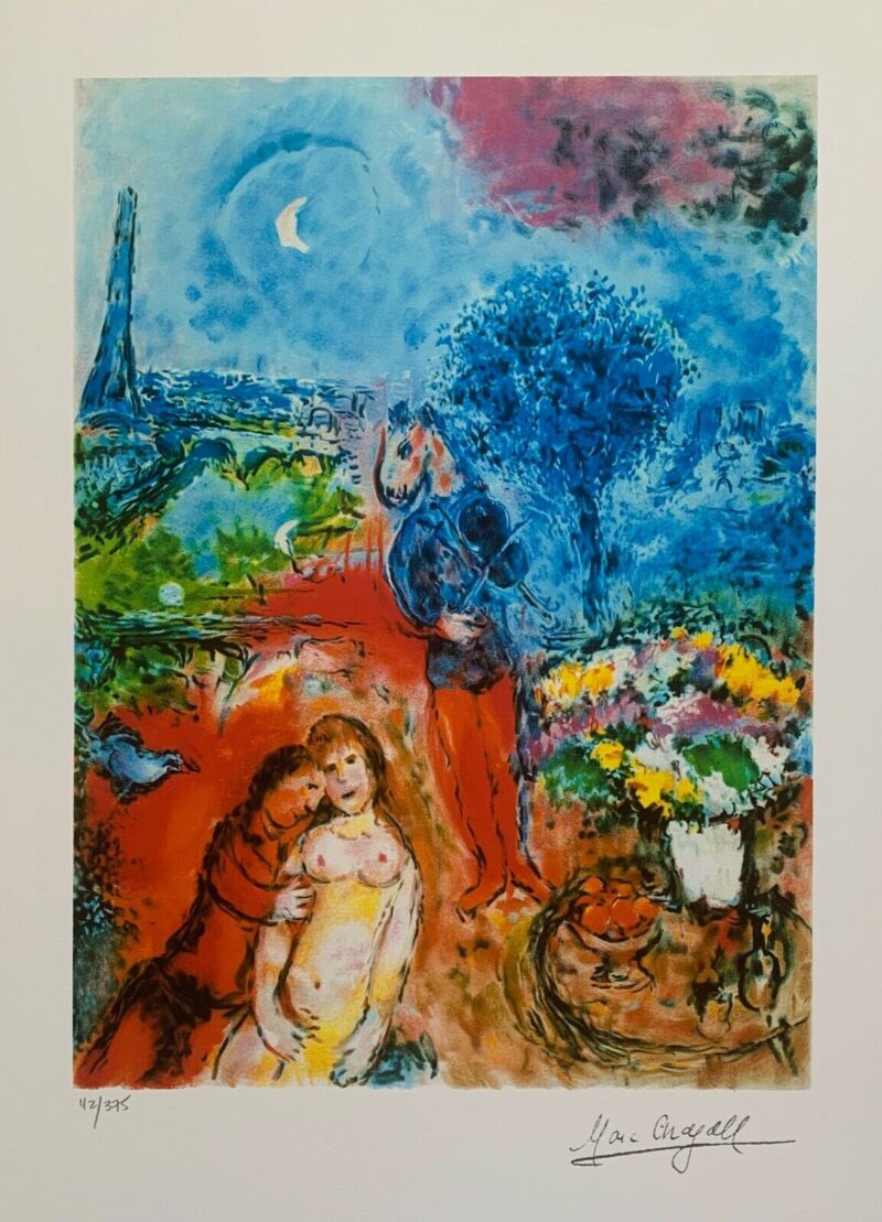 Marc Chagall SERENADE Limited Edition Signed Giclee Art 31" x 22"