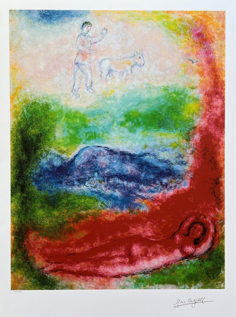 Marc Chagall LE REVE Limited Edition Signed Giclee Art 30" x 22"