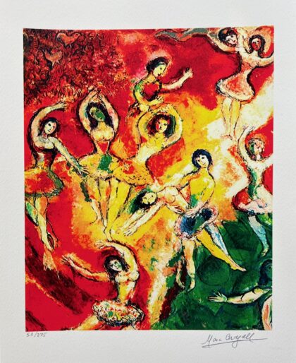 Marc Chagall L'OISEAU DE FEU Limited Edition Facsimile Signed Giclee 17x12