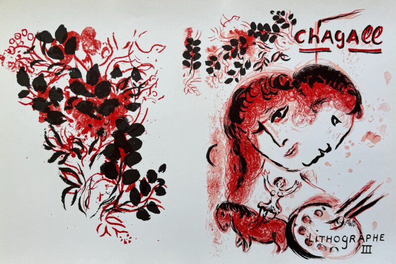 Marc Chagall Lithographe III 1974 Mourlot Original Lithograph