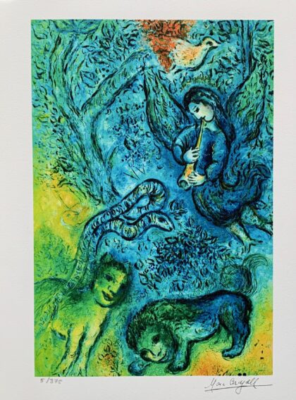 Marc Chagall MAGIC FLUTE Limited Edition Facsimile Signed Giclee