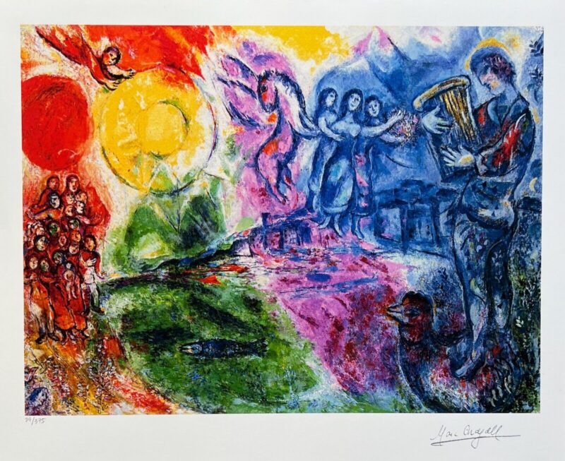 Marc Chagall ORPHEUS Limited Edition Signed Giclee 27" x 27"