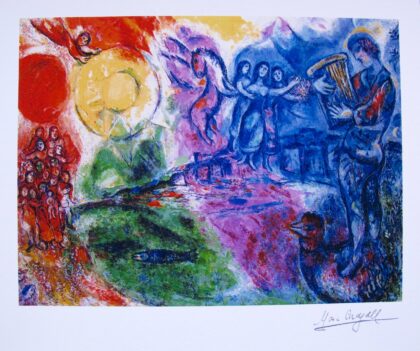 Marc Chagall ORPHEUS Limited Edition Facsimile Signed Small Giclee