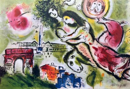 Marc Chagall ROMEO & JULIET Facsimile Signed Limited Edition Lithograph