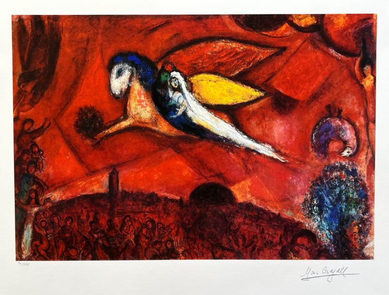 Marc Chagall SONG OF SONGS Limited Edition Facsimile Signed Giclee 17" x 22"