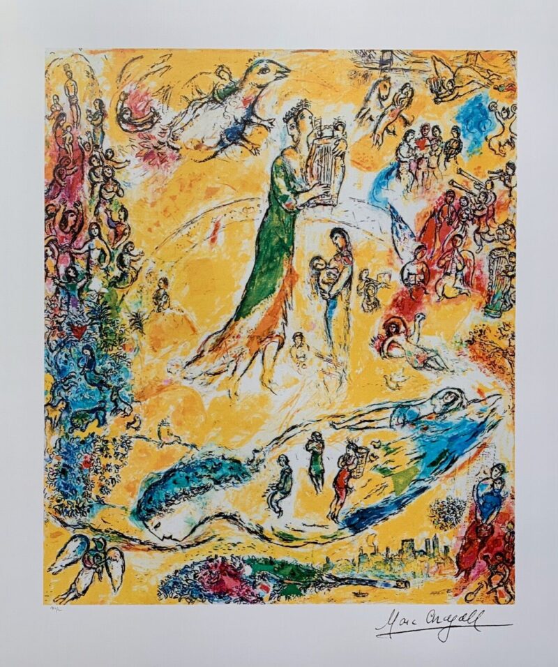 Marc Chagall SORCERER OF MUSIC Limited Edition Signed Lithograph