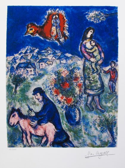 Marc Chagall Sur La Route Du Village