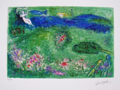 Marc Chagall THE ORCHARD Limited Edition Facsimile Signed Small Giclee