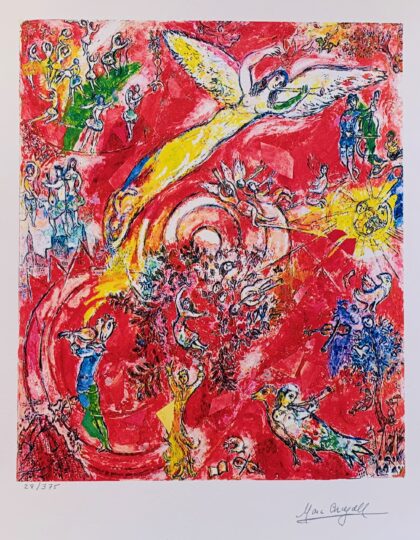 Marc Chagall THE TRIUMPH OF MUSIC Limited Edition Facsimile Signed Small Giclee