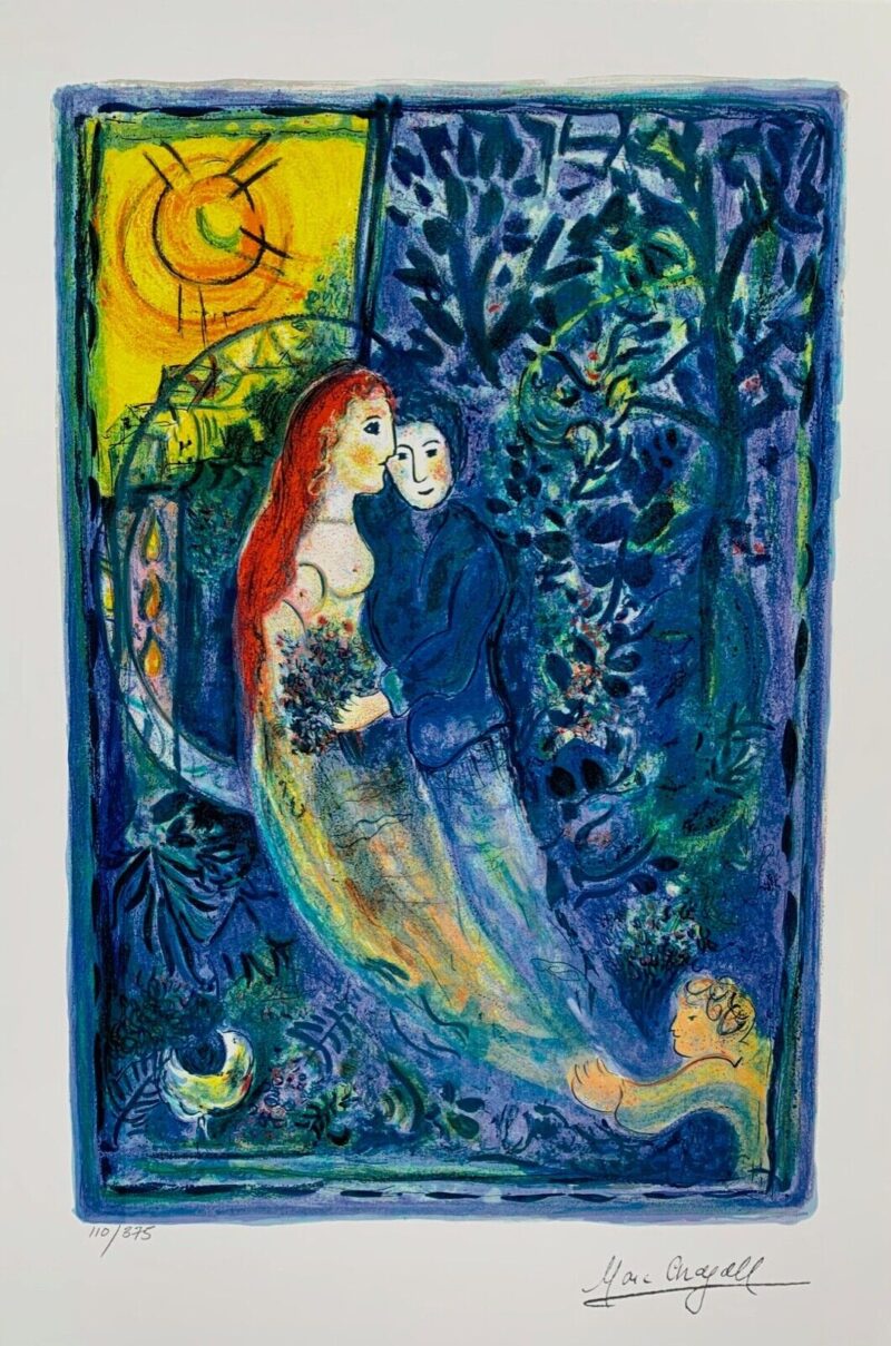 Marc Chagall WEDDING Limited Edition Signed Giclee Art 24" x 16"