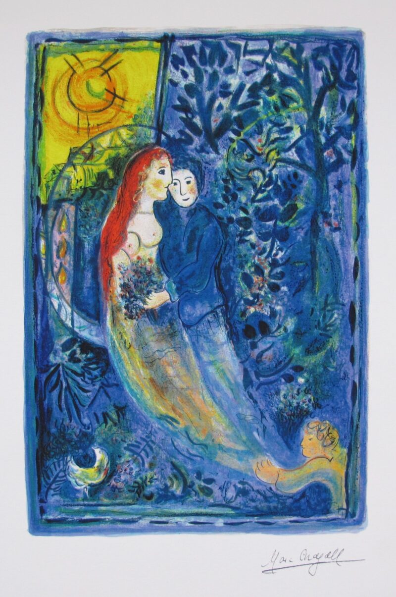 Marc Chagall WEDDING Limited Edition Facsimile Signed Small Giclee