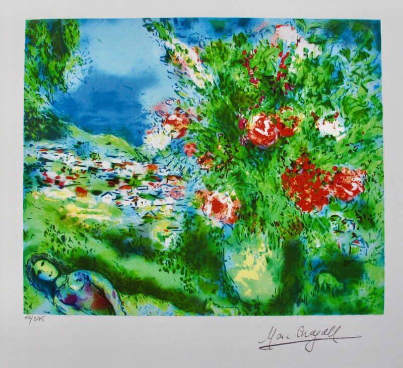 Marc Chagall PAYSAGE Limited Edition Facsimile Signed Small Giclee