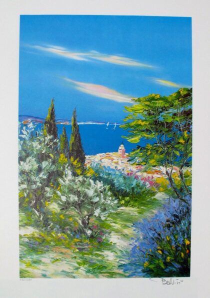 Marcel Belvisi ST. TROPEZ Hand Signed Limited Edition Lithograph